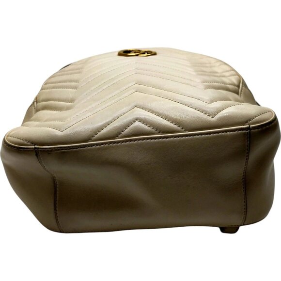 283630BG (X6) Gucci Backpack Bag White Leather - Picture 4 of 9